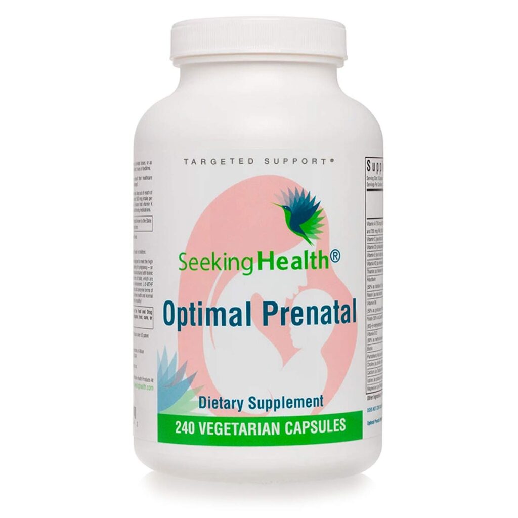 seeking health optimal prenatal vitamin for balancing and supporting hormones