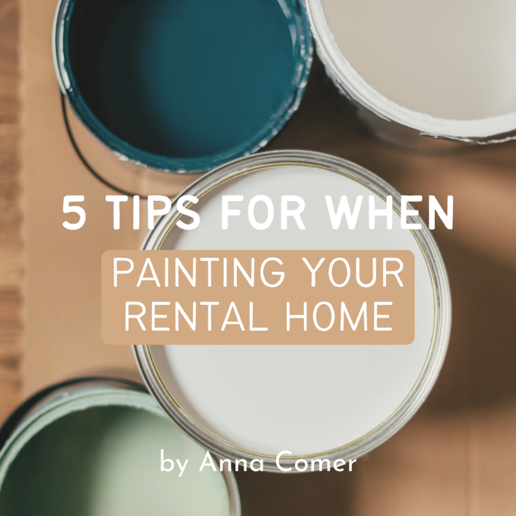 5 TIPS FOR WHEN PAINTING YOUR RENTAL HOME