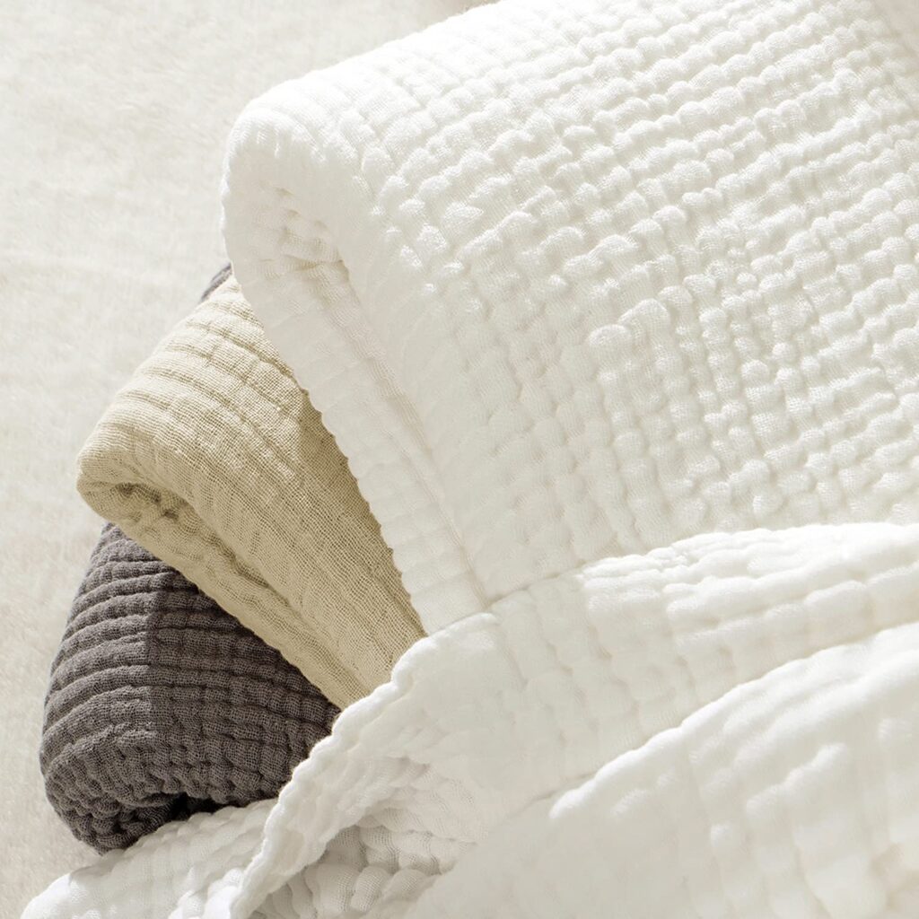 cozy home muslin cotton throw blanket 
